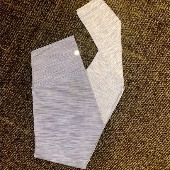 lululemon athletica Pants - Lululemon White/Grey Leggings